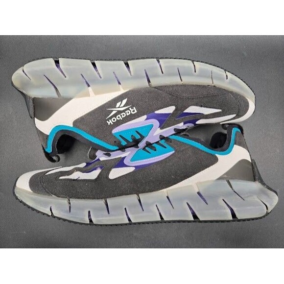 Reebok Shoes Mens 13 Zig Kinetica Concept Type 2 Black Teal Trainers FW5736 main image 6